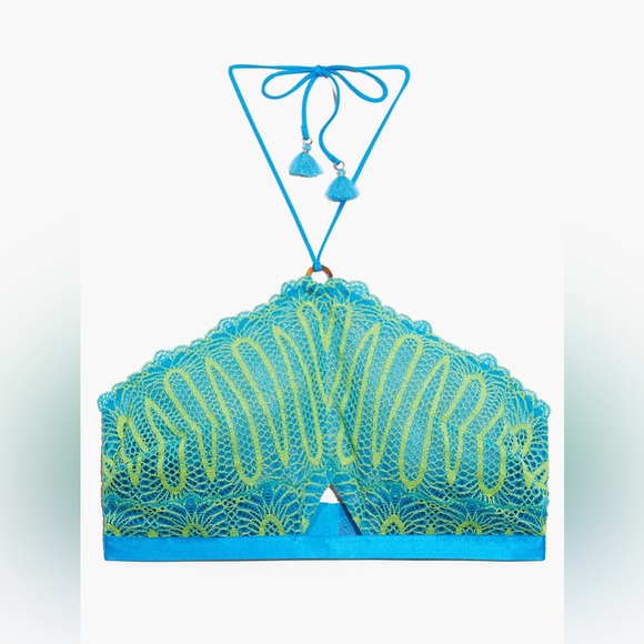 Savage X Fenty Stranded in Lace Crochet Halter Top - Picture 3 of 7